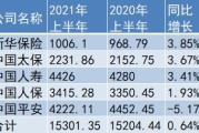 产寿险均实现增长 A股五大险企上半年保费收入约1.76万亿元