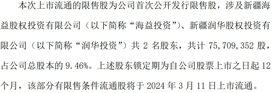 欧晶科技大股东承诺限售股解禁后半年内不减持