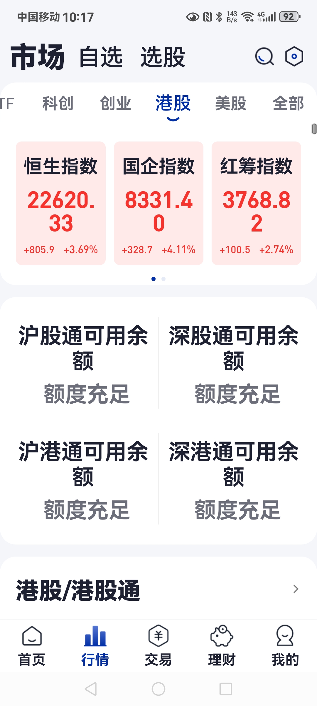 多路资金大幅加仓 助力A股港股市场活跃